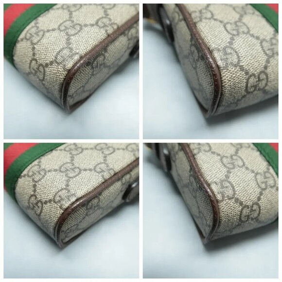 100% Authentic GUCCI  Ophidia Brown Canvas Crossbody Bag 922-12524 - Picture 5 of 12